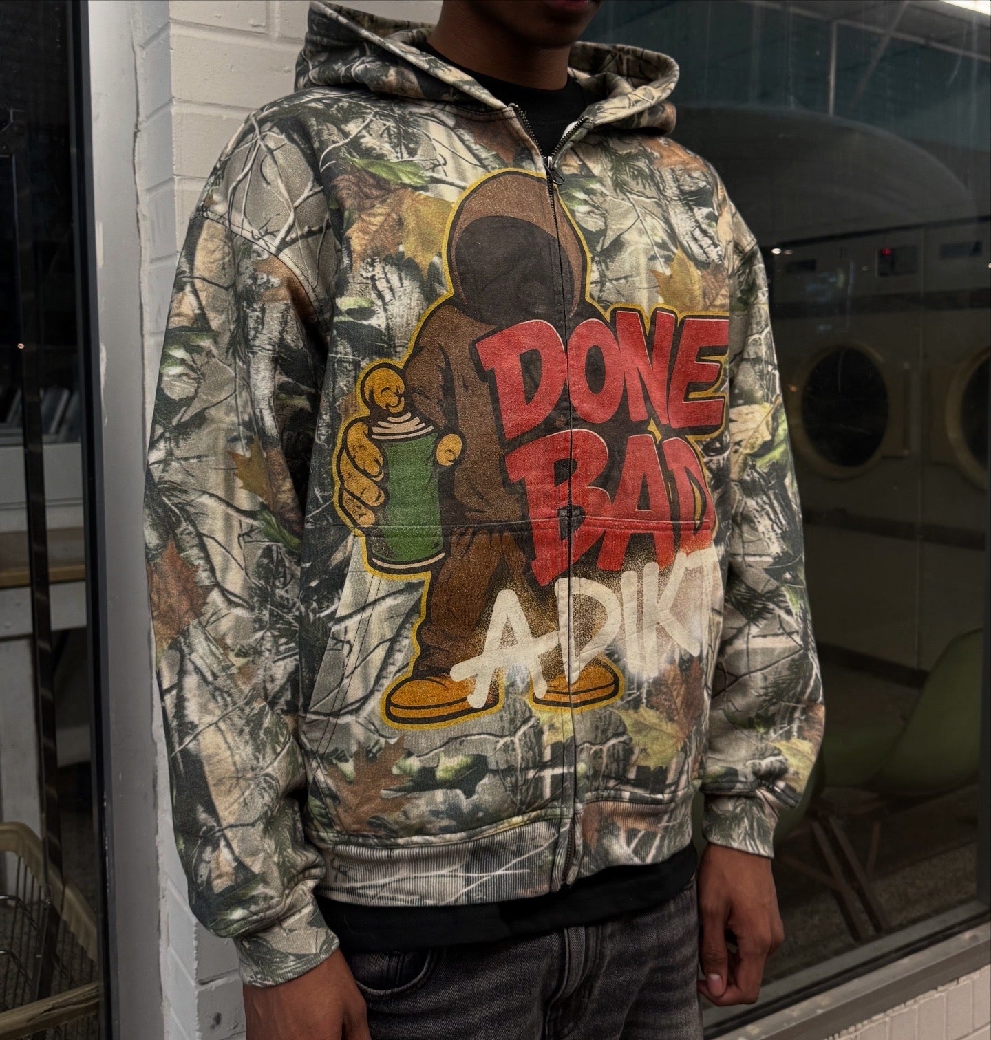 'DONE BAD' ZIP HOODIE