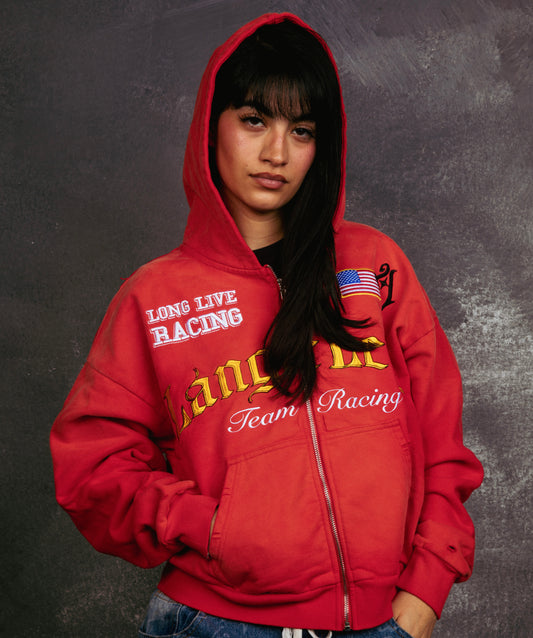 RED RACING ZIP UP