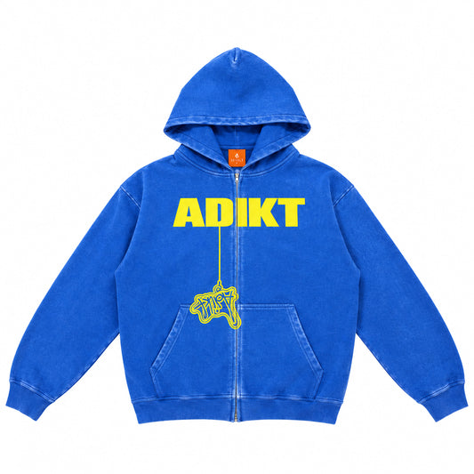 ADIKT Blue Washed Zip Up